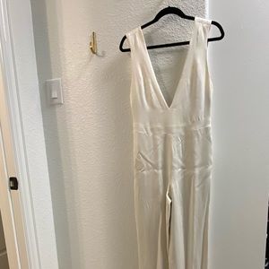 Vintage Ivory Silk Jumpsuit